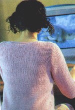 Карамельно-Розовый пуловер (размер 44) 
